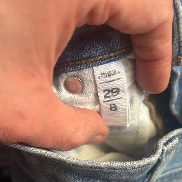 LOFT Light Blue Distressed Skinny Jeans Size 8 - Picture 4 of 9